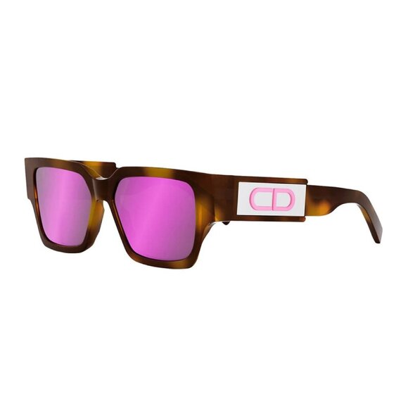 NEW DIOR PINK WOMEN SQUARE DIOR SUNGLASSES - Picture 1 of 3